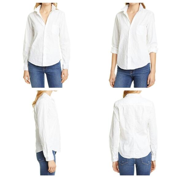 Frank &amp; Eileen Barry Crinkle Shirt - Size L - NWOT